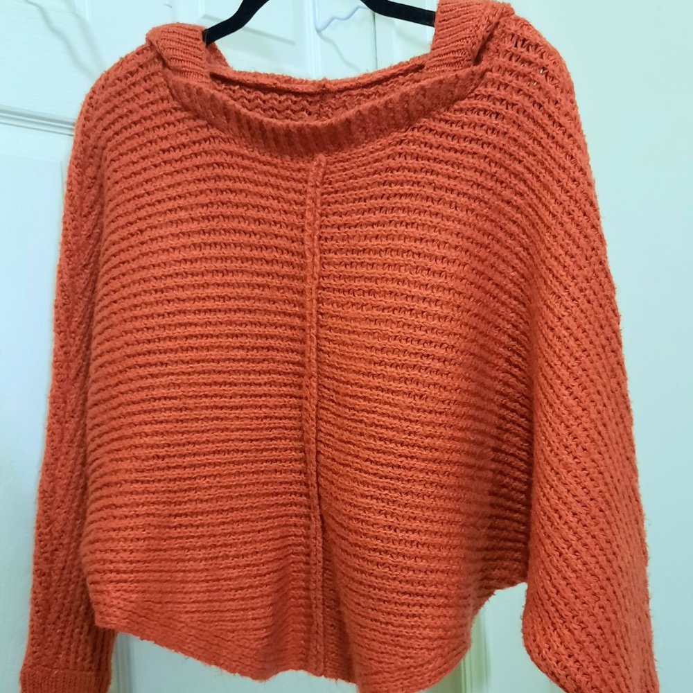 Hooded Poncho Sweater